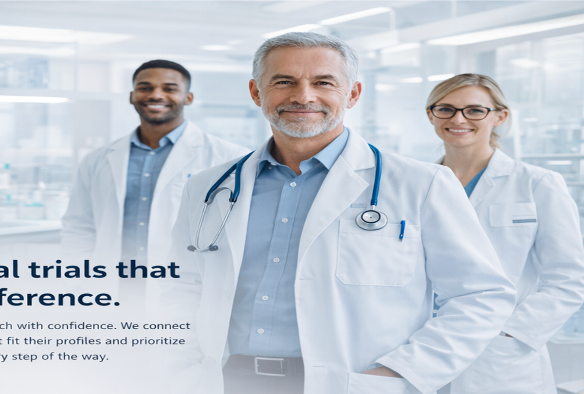 Clinical research professionals in a modern lab